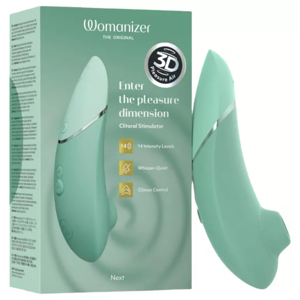 Womanizer Next - akumulatorski, zračnovalovni stimulator klitorisa (žajbelj)