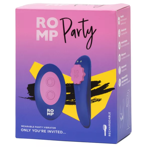 ROMP - Vibrator za hlačke z daljinskim upravljanjem - vijoličen