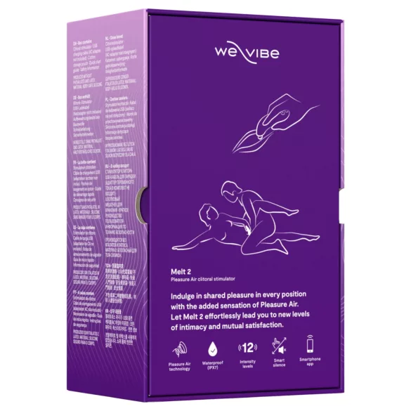 We-Vibe Melt 2 - aplikacijo-voden stimulator klitorisa z zračnimi valovi (vijoličen)
