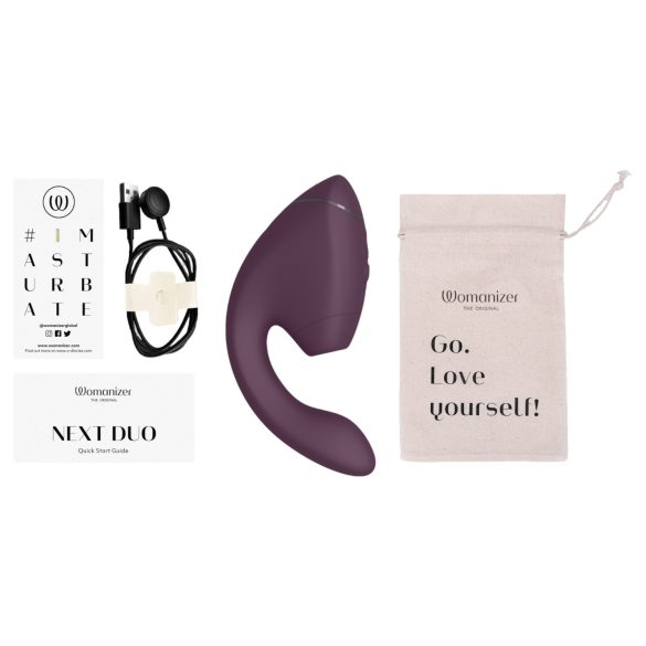 Womanizer Next Duo - 2v1 G-točka vibrator (vijoličen)