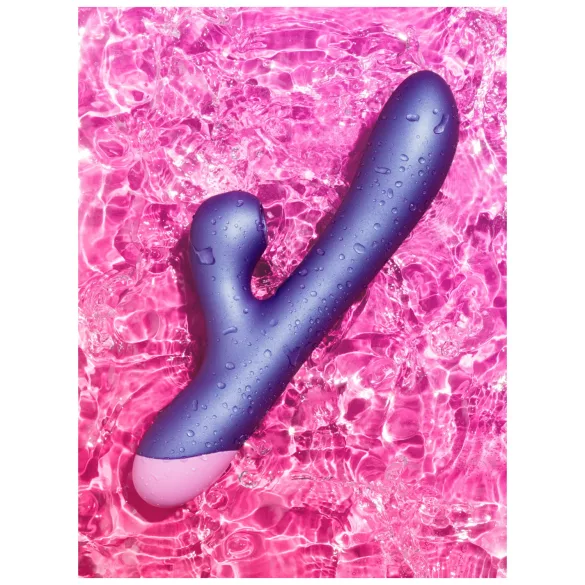 ROMP Pulse - G-točka vibrator s pulznim stimulatorjem klitorisa - vijoličen