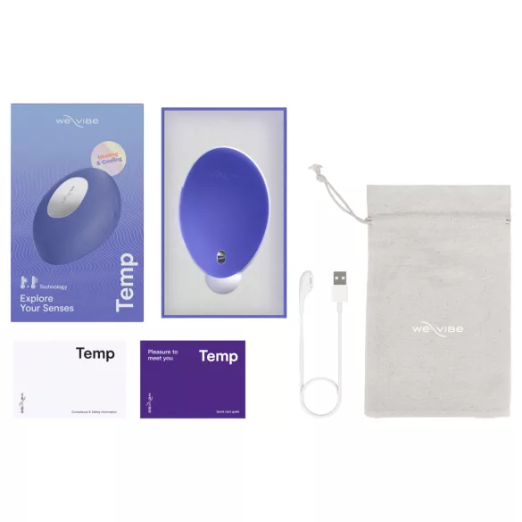 We-Vibe Temp - hladilno-grelni vibrator za draženje klitorisa (moder)