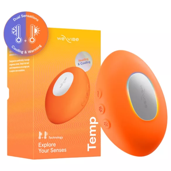 We-Vibe Temp - hladilno-grelni vibrator za draženje klitorisa (oranžen)