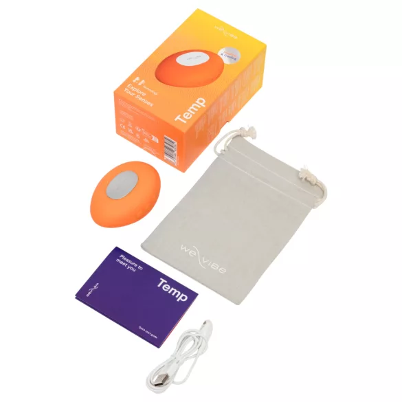 We-Vibe Temp - hladilno-grelni vibrator za draženje klitorisa (oranžen)