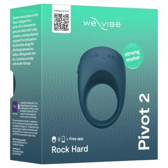 We-Vibe Pivot 2 - pametni vibracijski obroček za penis (moder)