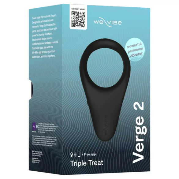 We-Vibe Verge 2 - erekcijski obroč z vibracijami - črn
