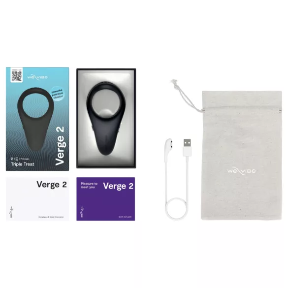 We-Vibe Verge 2 - erekcijski obroč z vibracijami - črn