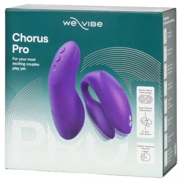 We-Vibe Chorus Pro - pametni, z daljincem upravljani vibrator za pare (vijoličen)