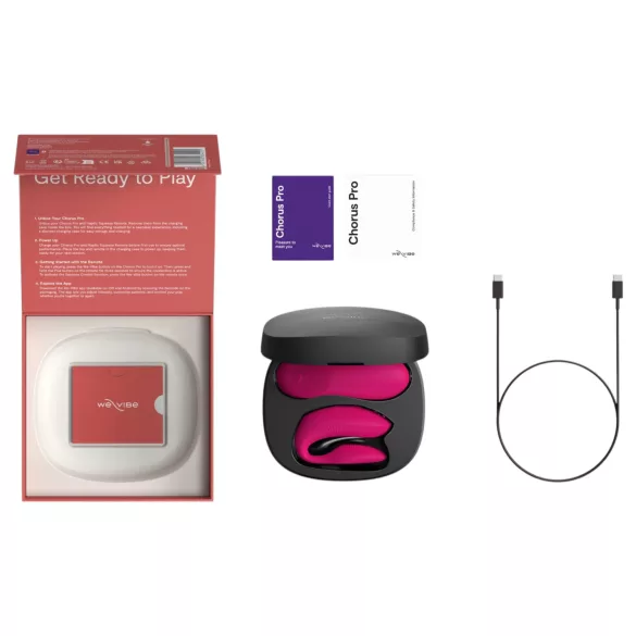 We-Vibe Chorus Pro - vibrator za pare z aplikacijo in daljinskim upravljalnikom (rožnate barve)