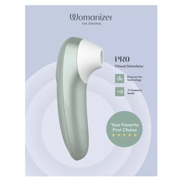 Womanizer Pro - zračni vibrator za klitoris (zelen)