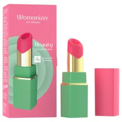   Womanizer Beauty - stimulacijski pripomoček za klitoris z zračnimi valovi v obliki šminke (zelen)