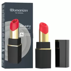   Womanizer Beauty - vibrator za klitoris z zračnimi valovi v obliki šminke (črn)