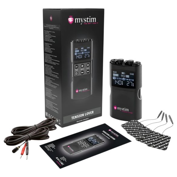 mystim Tension Lover 2 - digitalni elektro set (črna)
