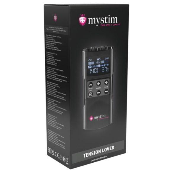 mystim Tension Lover 2 - digitalni elektro set (črna)