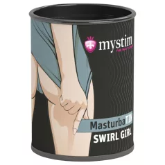 Mystim - moški masturbator - valovita tekstura - bela