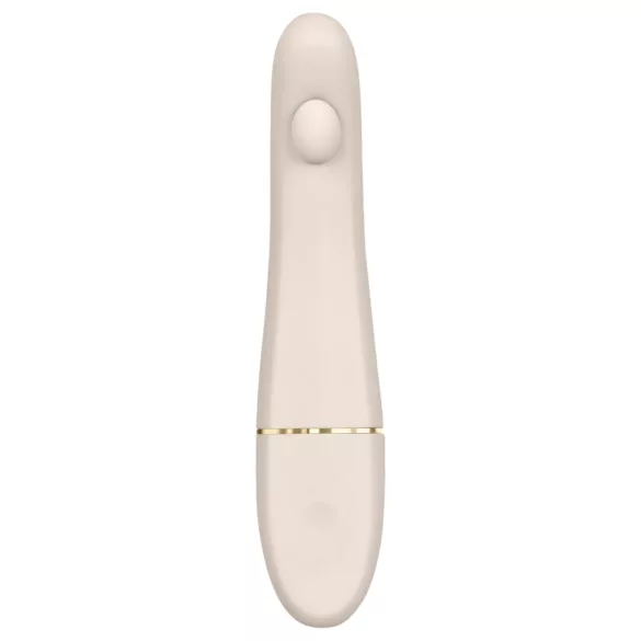 OhMyG - polnilni G-točka vibrator s pulziranjem (bela)