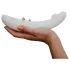 OhMyG - polnilni G-točka vibrator s pulziranjem (bela)