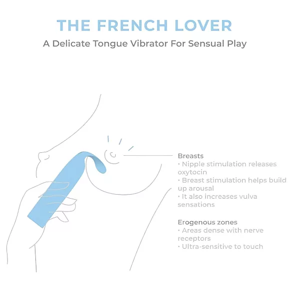 Smile Makers - Francoski ljubimec vibrator (moder)