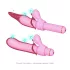 Magic Stick - vibrator s prilagodljivimi nastavki (roza)