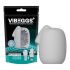VIBEGGS Naughty Nubs - vibracijsko jajce masturbator (bela)