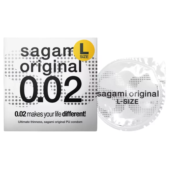 Sagami Original 0,02 L - kondom - ultra tanek - 58mm (1 kos)