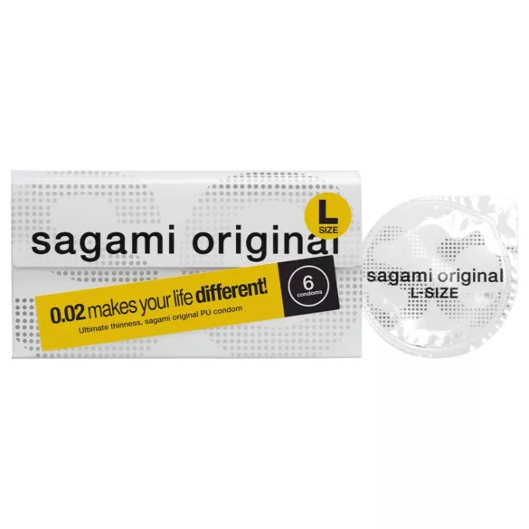 Sagami Original 0.02 L - kondom - ultra tanek - 58mm (6 kosov)