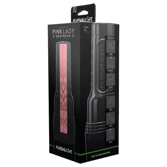 Fleshlight - realistična umetna vagina - Pink Lady Destroya - natur