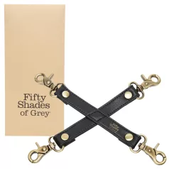 Fifty Shades of Grey - križni vezalni trak - usnje črna