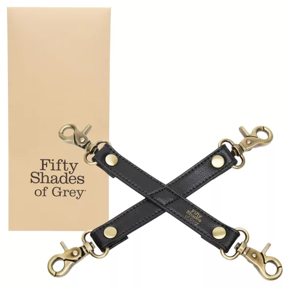 Fifty Shades of Grey - križni vezalni trak - usnje črna