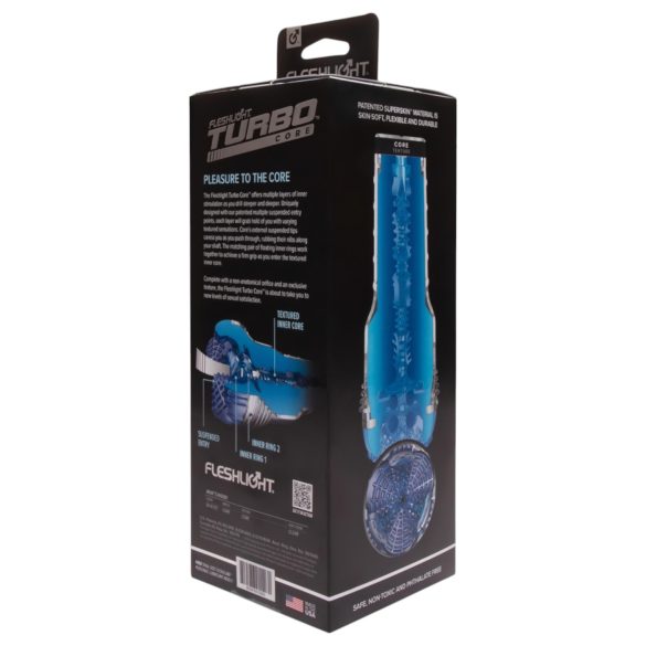 Fleshlight Turbo Core - masturbator z vakuumom - modra