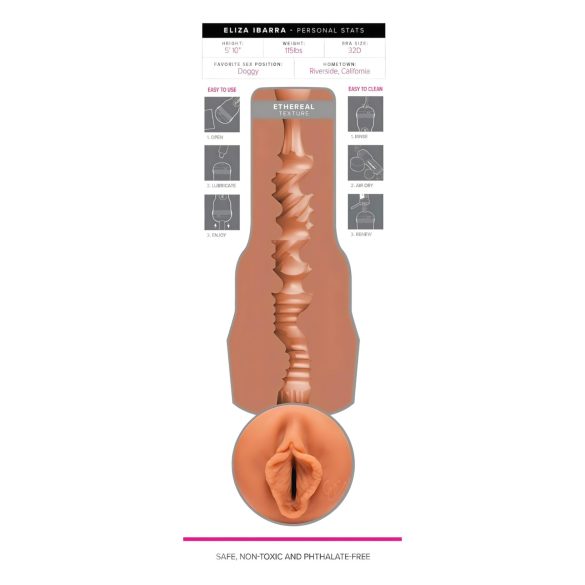 Fleshlight Eliza Ibarra Ethereal - masturbator vagina - realistično