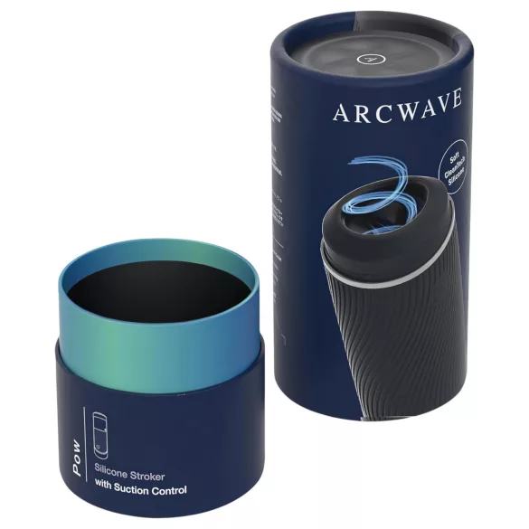 Arcwave Pow - masturbator za moške - ročni vakuumski - črn