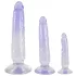 Crystal Clear - analni dilatorji set - 3 kosi - prozorno modri
