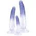 Crystal Clear - analni dilatorji set - 3 kosi - prozorno modri