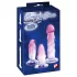 Crystal Clear - analni trener set - 3 deli - prozorno-roza