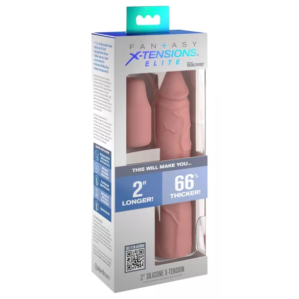 Pipedream - X-TENSION Elite 2 - obrezljiva podaljšava za penis (naravna)