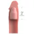 Pipedream - X-TENSION Elite 2 - obrezljiva podaljšava za penis (naravna)