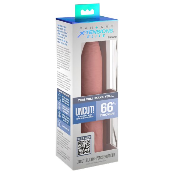 X-TENSION Elite – prilagodljiv, odprt penis rokav (naravno)