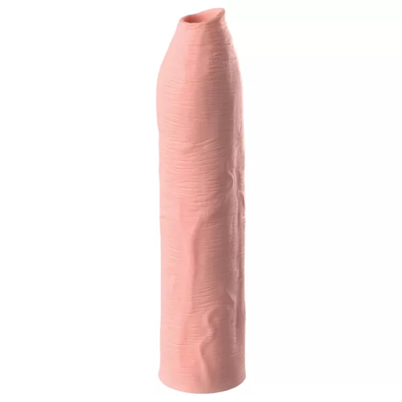 Pipedream X-TENSION Elite - prilagodljivi, odprti penis ovitek (naraven)