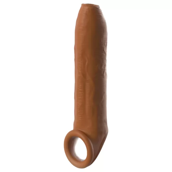 Pipedream - X-TENSION Elite - odprti podaljšek za penis (temno naraven)