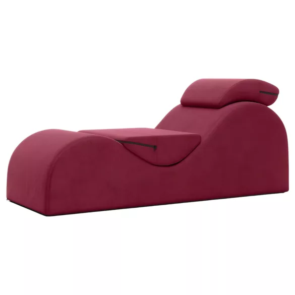 Liberator Esse Lounger - tantra stol - nastavljiv, 3-delni - rdeč