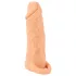 Nature Skin - podaljšek za penis in umetna vagina - 18 cm - naravna barva