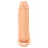 Nature Skin - podaljšek za penis in umetna vagina - 18 cm - naravna barva