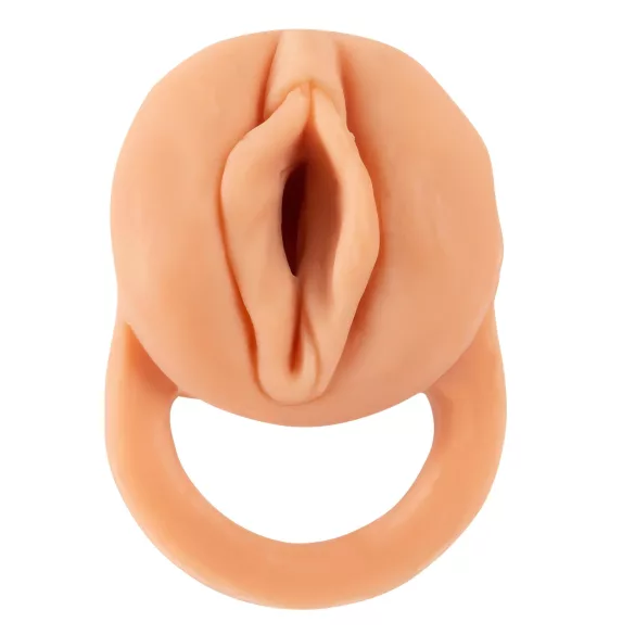 Nature Skin - podaljšek za penis in umetna vagina - 18 cm - naravna barva