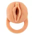 Nature Skin - podaljšek za penis in umetna vagina - 18 cm - naravna barva