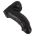 Realistixxx - realistični dildo z modami - 22 cm - črn