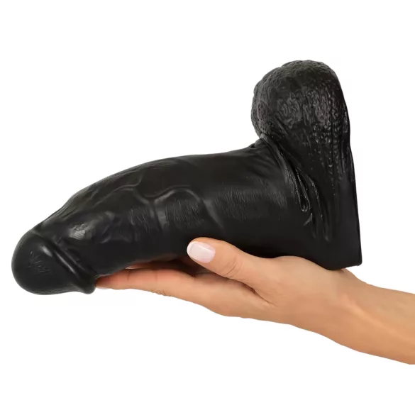 Realistixxx - realistični dildo z modami - 22 cm - črn