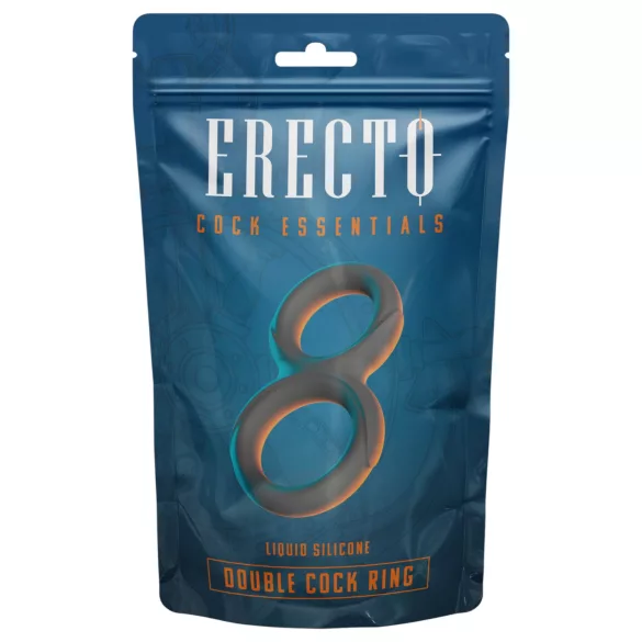 Erecto - dvojni erekcijski obroč - črna