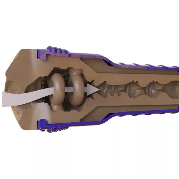 Fleshlight Boost Bang - masturbator vaginalna realistična - rjava