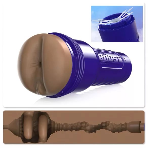 Fleshlight Boost Blast - masturbator anus - realističen občutek - rjava